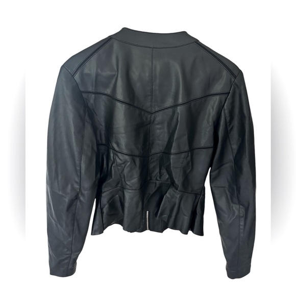 Guess Faux Leather Moto Jacket Size‎ M - Picture 3 of 9